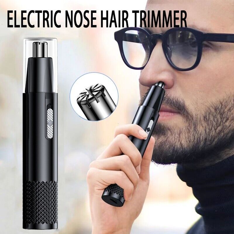 Rechargeable Men Electric Nose Hair Clipper Trimmer Ear Face Eyebrow Shaver USB